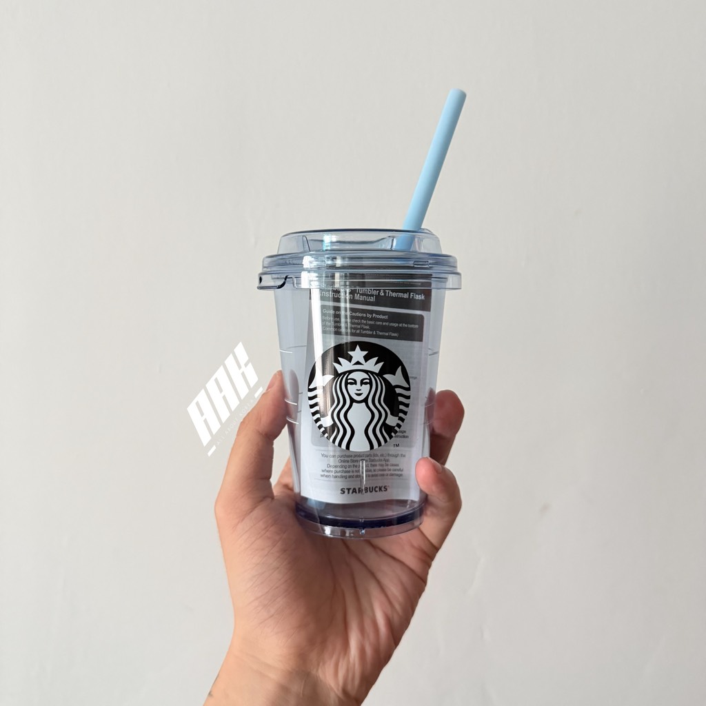 Starbucks Siren Washed Blue Mini Coldcup / 300ML