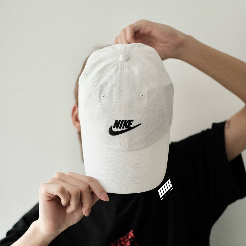 Nike Heritage 86 Futura Washed Cap - White - 913011 100