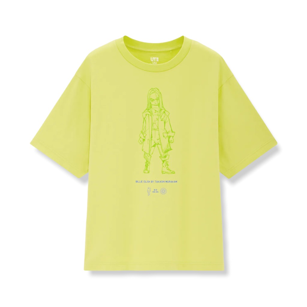 BILLIE EILISH X TAKASHI MURAKAMI T-SHIRT GREEN - 241 430601