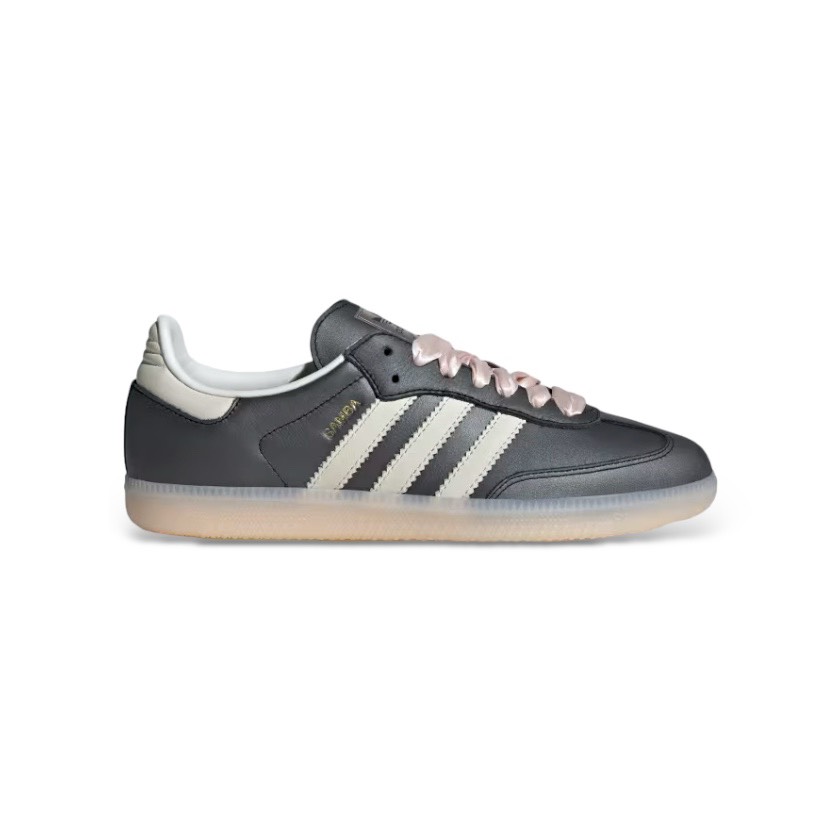 ADIDAS SAMBA OG (IH8047) BLACK PINK RIBBON LACES