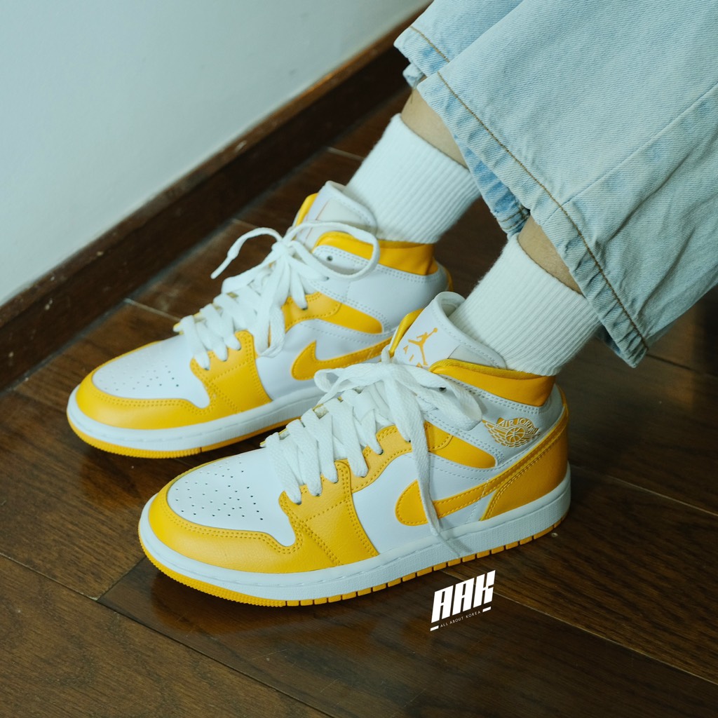 NIKE AIR JORDAN 1 MID 'POLLEN' - (BQ6472 117)