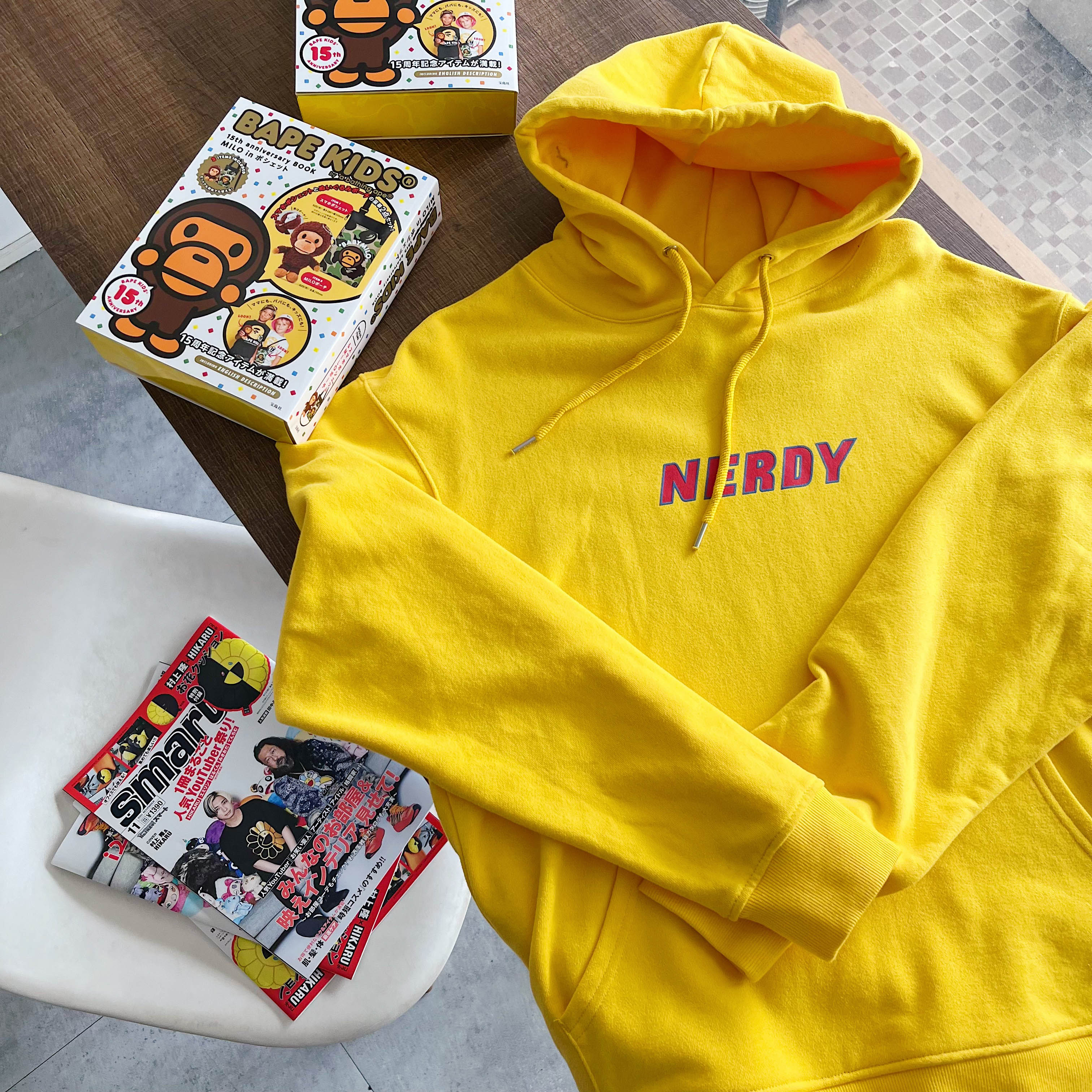 NERDY PULLOVER HOODIE YELLOW