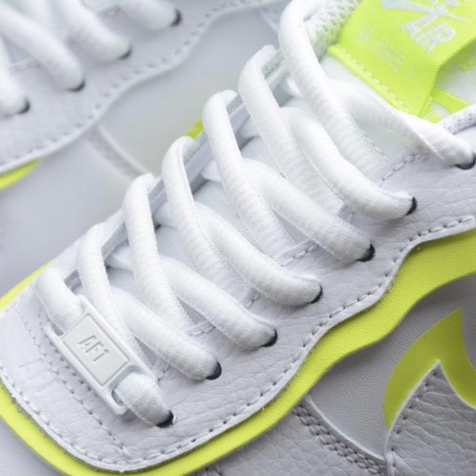 Nike Women's Air Force 1 Shadow White/Lemon Venom - CI0919-104