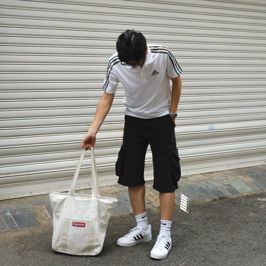 ADIDAS STREET CHECK WHITE/BLACK  ( GW5493 )