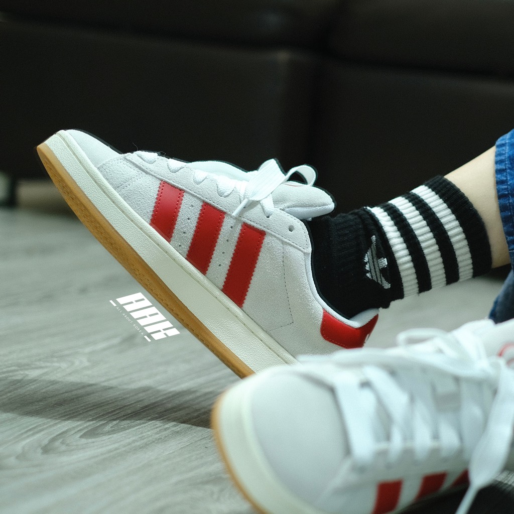 ADIDAS CAMPUS - WHITE SCARLET  ( GY0037)