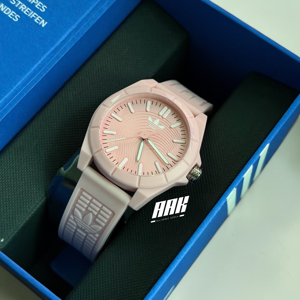 Adidas Original Watch Movement Resin Strap / Pink