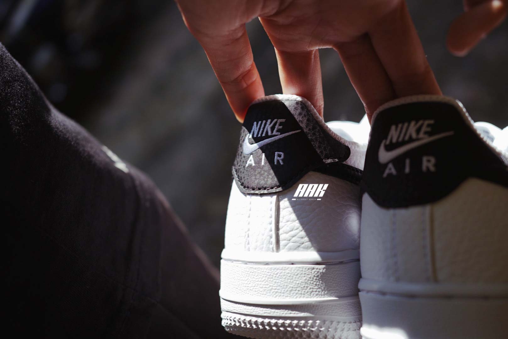 NIKE AIR FORCE 1 (GS) WHITE/BLACK - CT3839 100