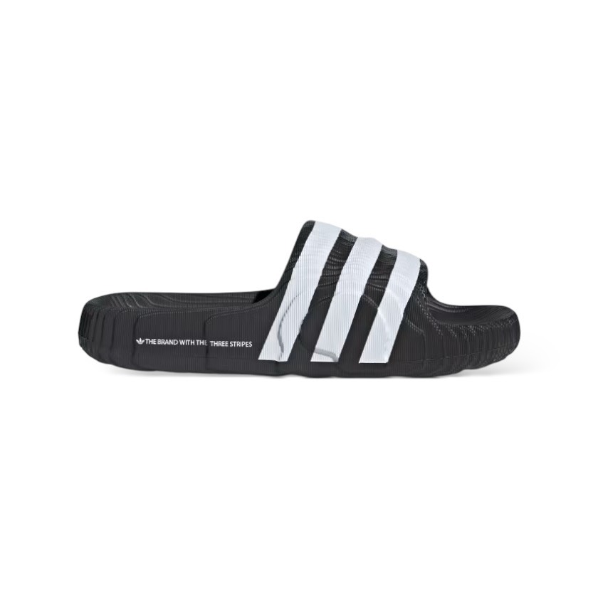 ADIDAS ADILETTE 22 BLACK CLOUD WHITE SLIDES (IF3670)