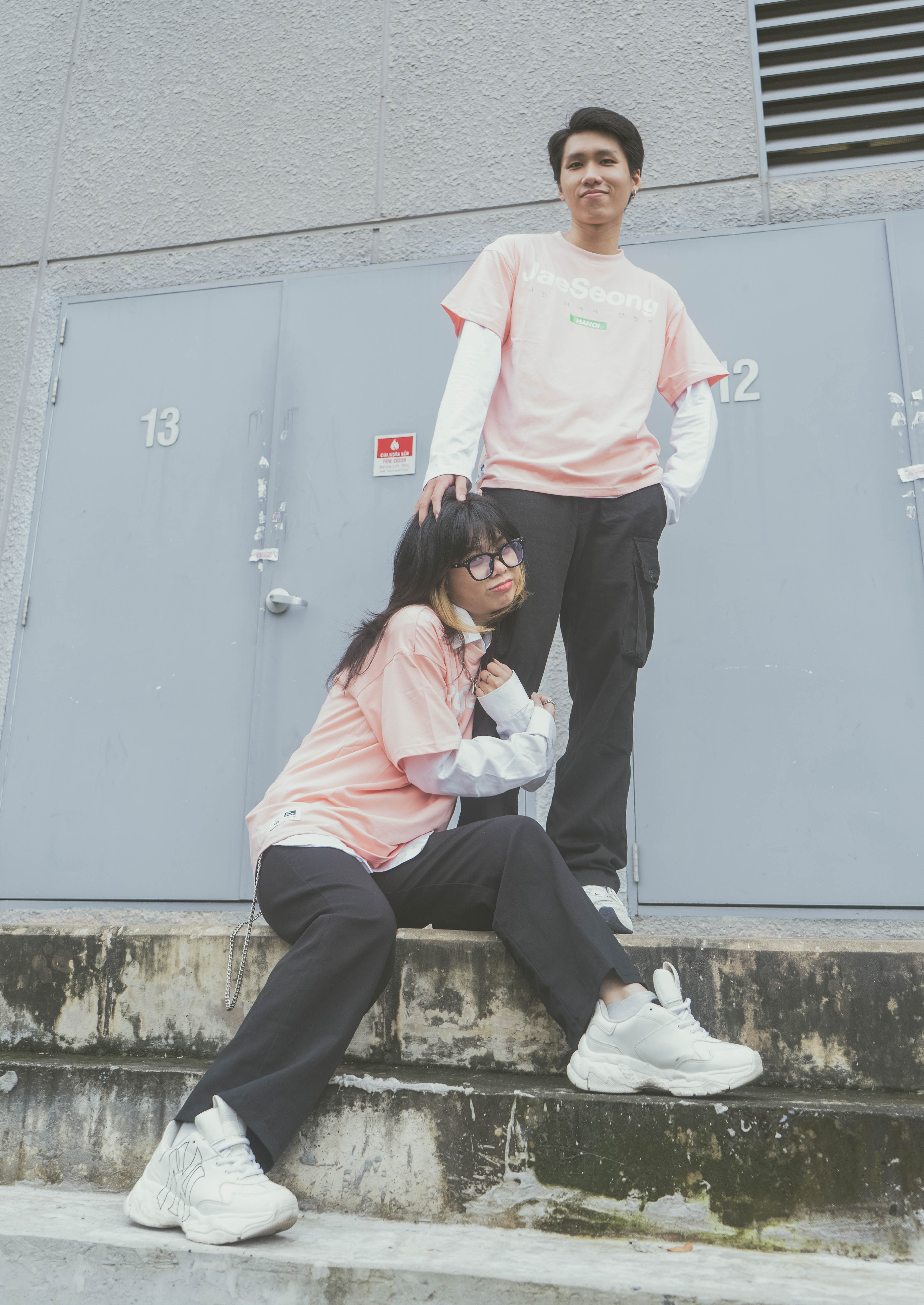 JAESEONG HANOI BOX LOGO T-SHIRT