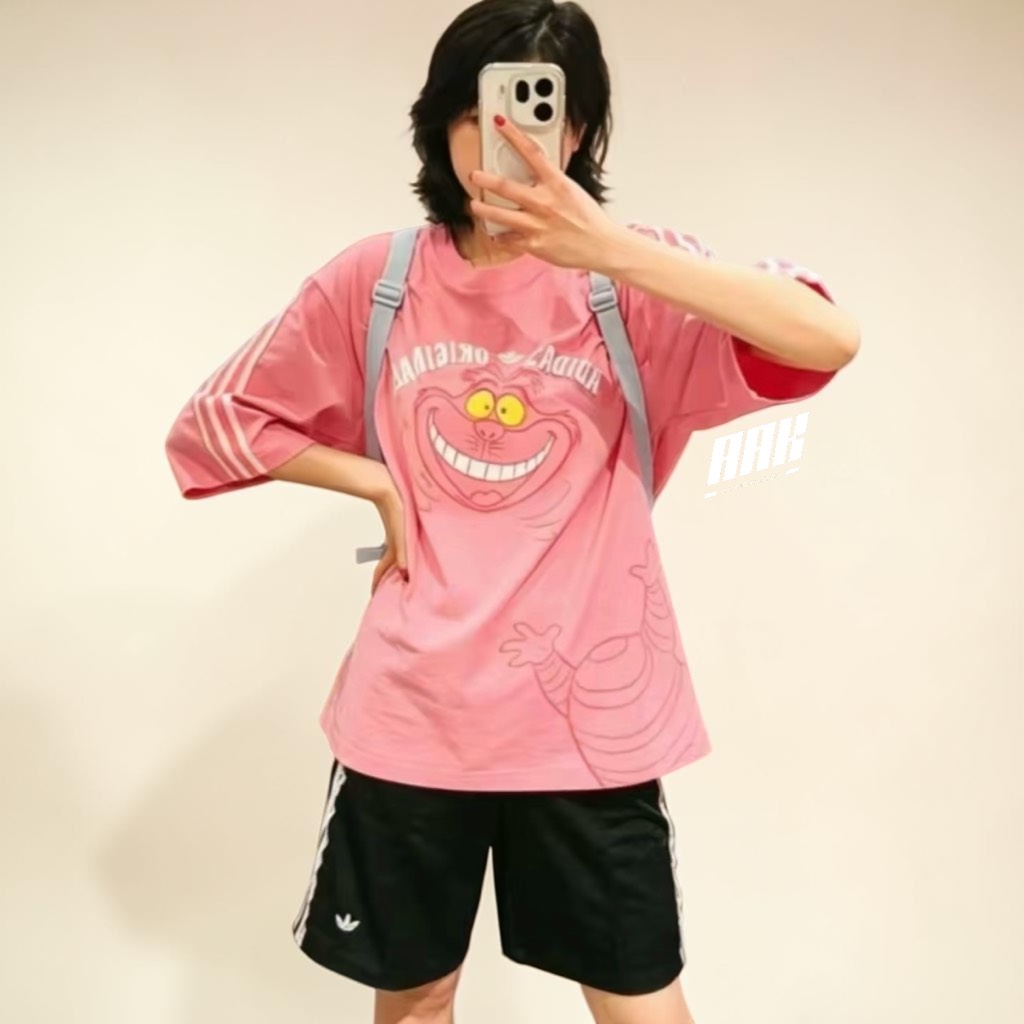 Adidas x Disney Cheshire Cat Loose Fit/ PINK ( KY6270 )