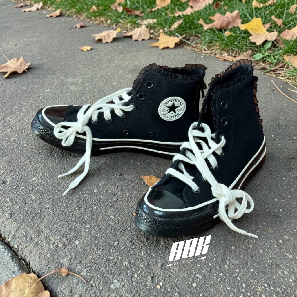 Converse Chuck 70 Ruffles & Bows Black  High Top (A10026C)