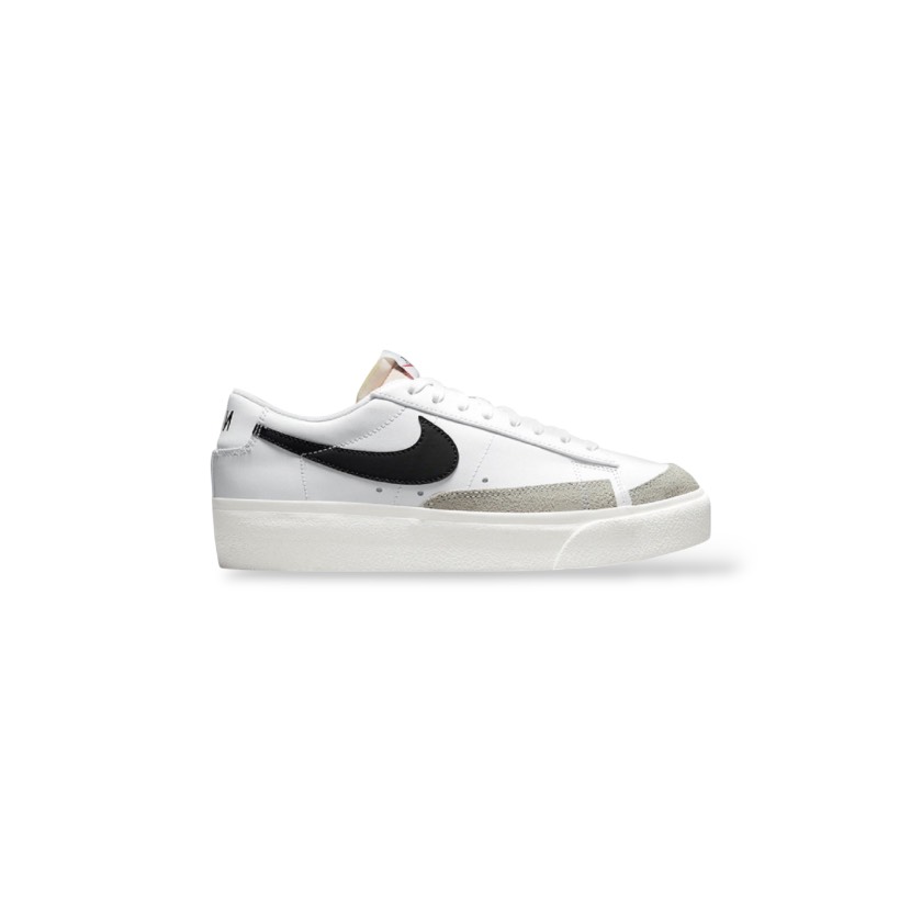 NIKE BLAZER LOW PLATFORM – White/Black (DJ0292 101)