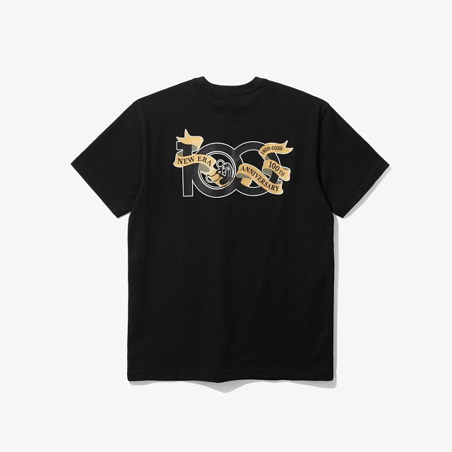 NEW ERA 100TH ANNIVERSARY BLACK T-SHIRT