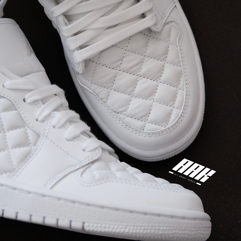 AIR JORDAN 1 LOW QUILTED WHITE ( DB6480 100)