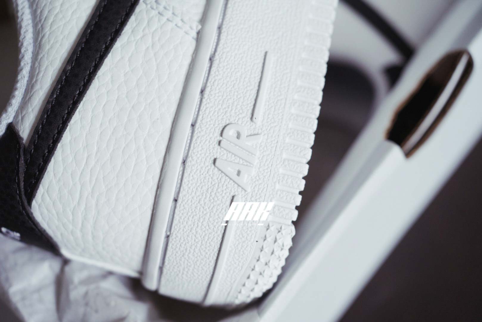 NIKE AIR FORCE 1 (GS) WHITE/BLACK - CT3839 100