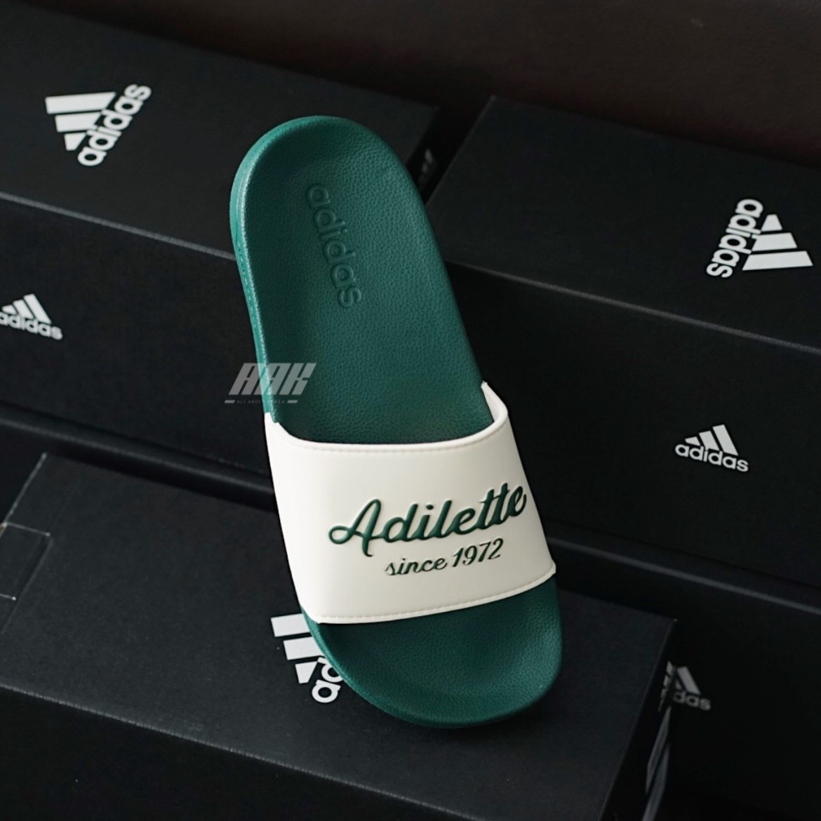 ADIDAS ADILETTE COMFORT GREEN - SHOWER - GW8749