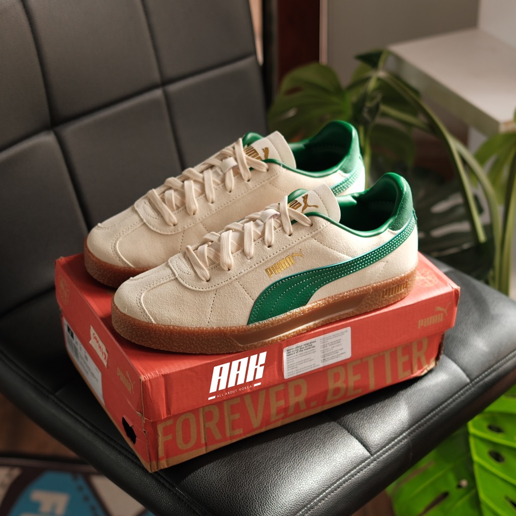 PUMA CLUB WHITE/GREEN  (401514-05)