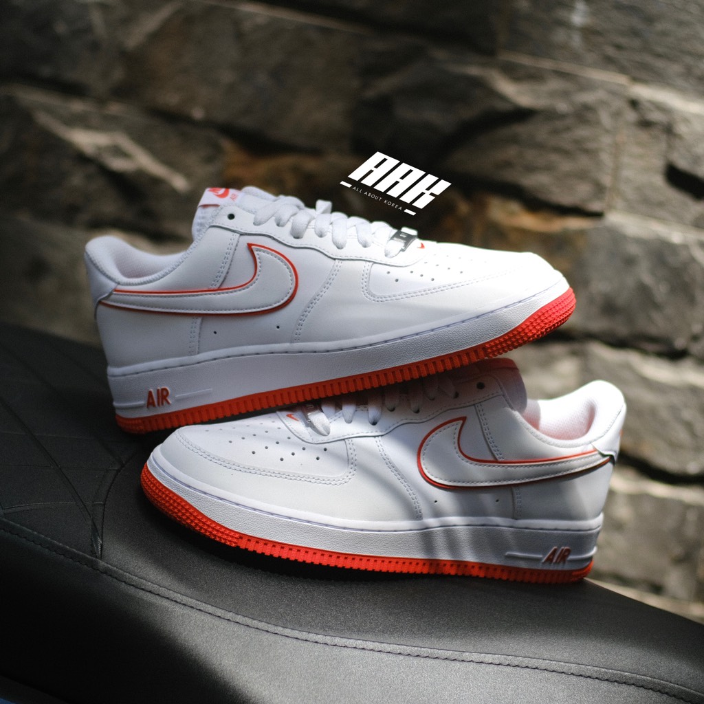 NIKE AIR FORCE 1 LOW '07 'WHITE/PICANTE RED' - DV0788 102