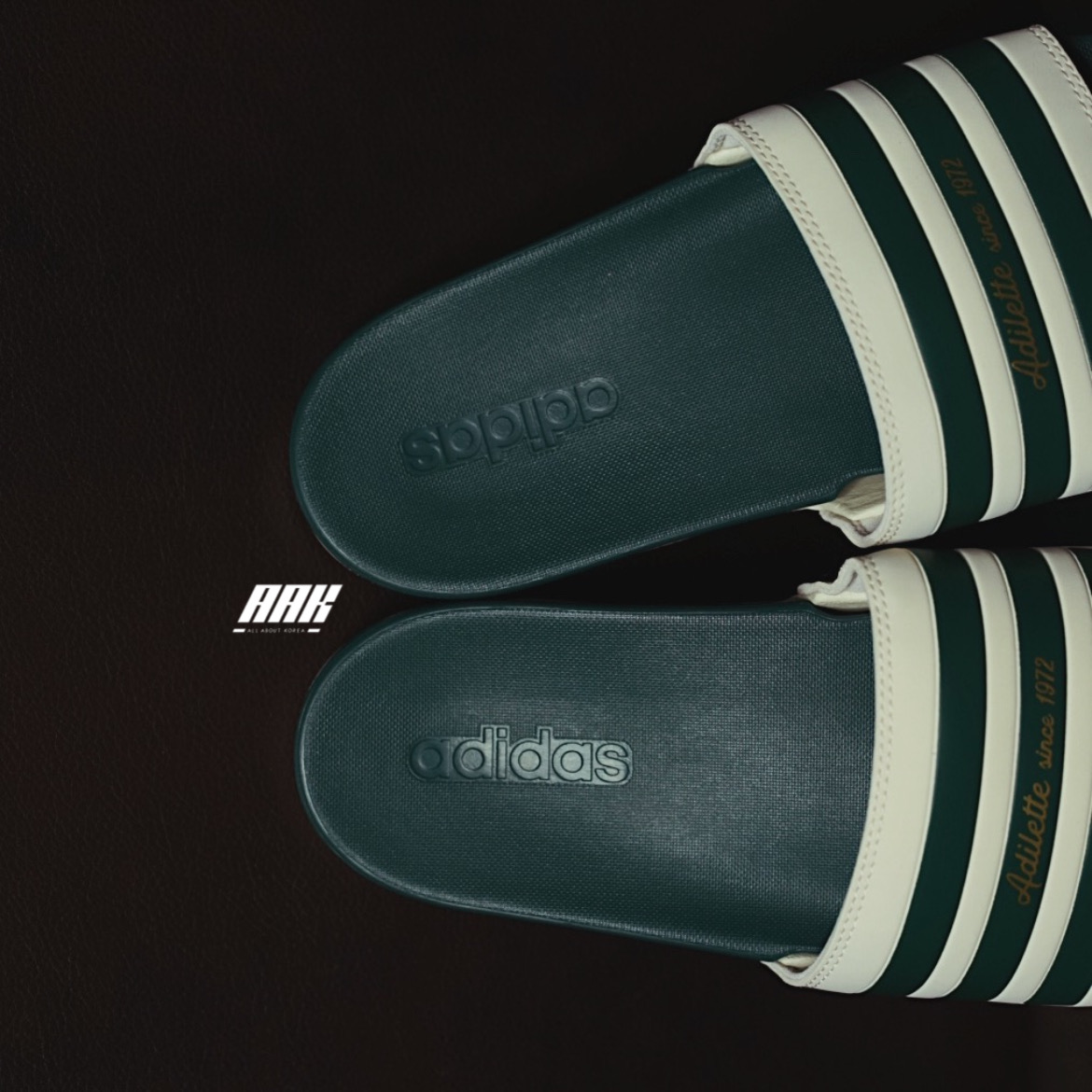 ADIDAS ADILETTE COMFORT GREEN ( GW8754 )