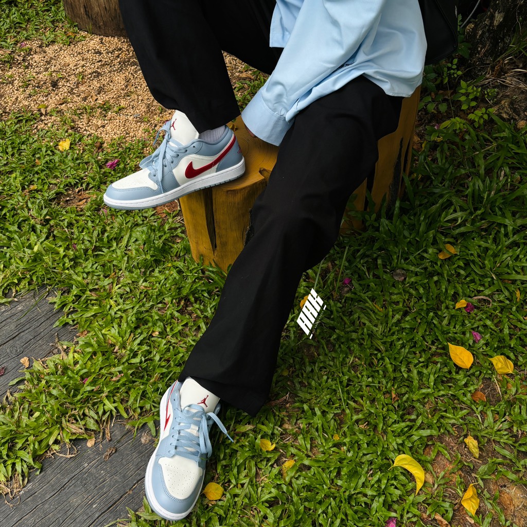 NIKE AIR JORDAN 1 LOW  "BLUE WHISPER"  (DC0774-164)
