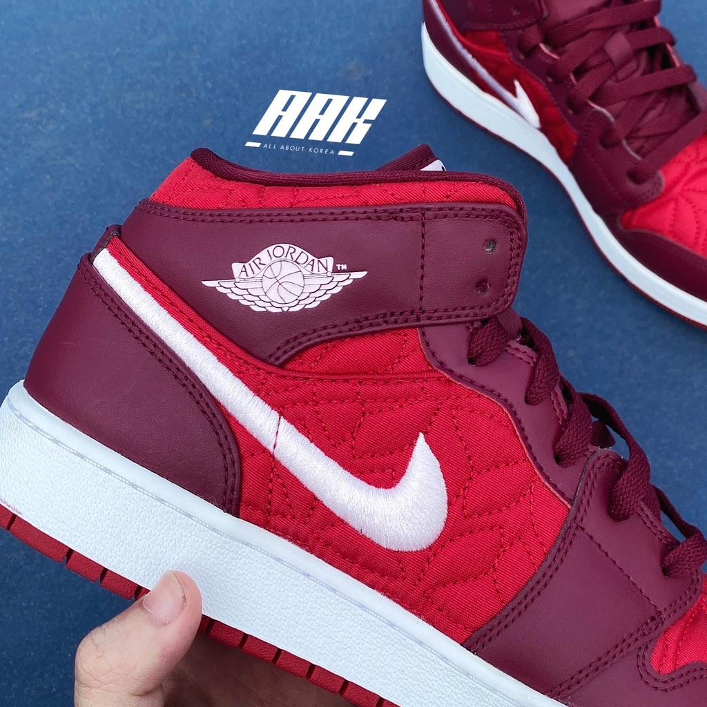 AIR JORDAN 1 MID SE RED QUILT - AV5174 600