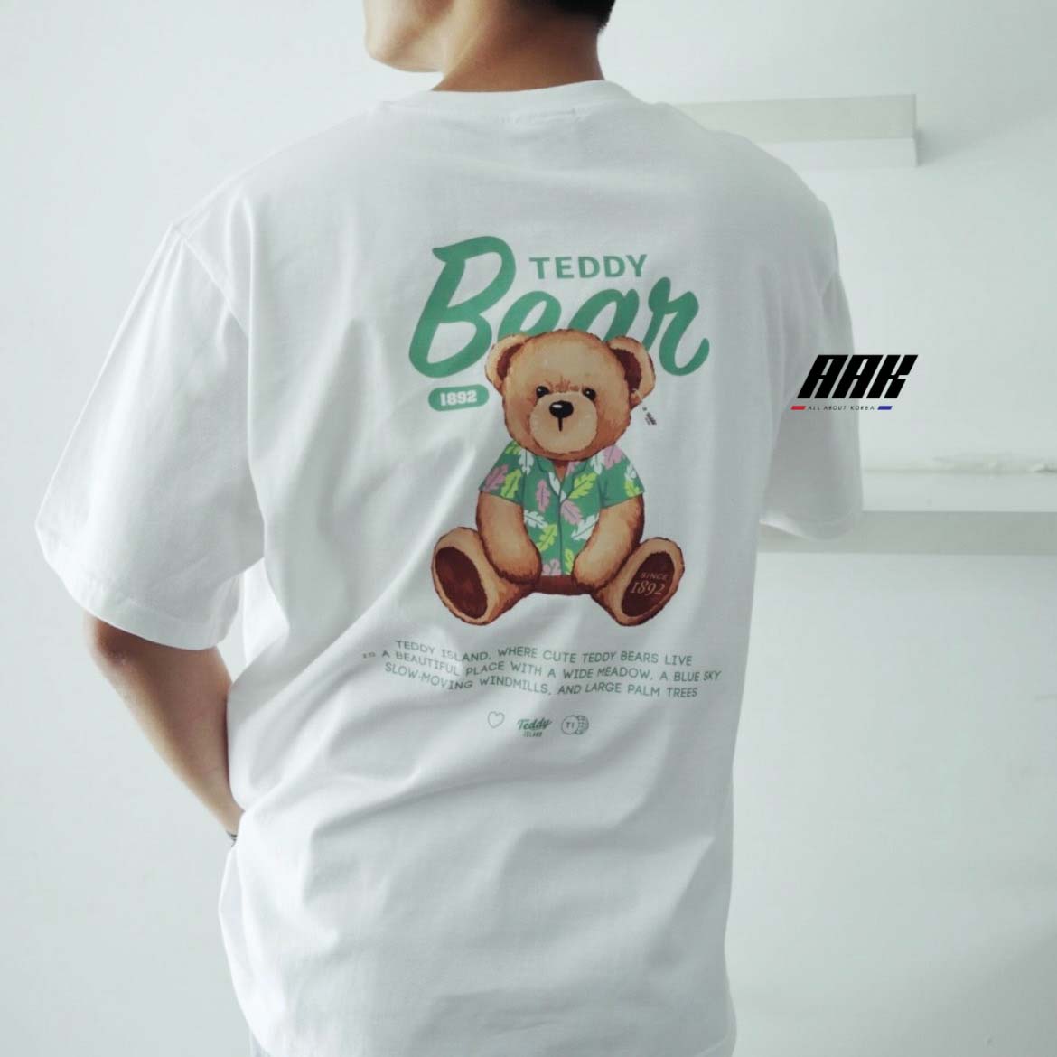 TEDDY ISLAND TEE - BIG HAWAII (21SUMER_08) - WHITE