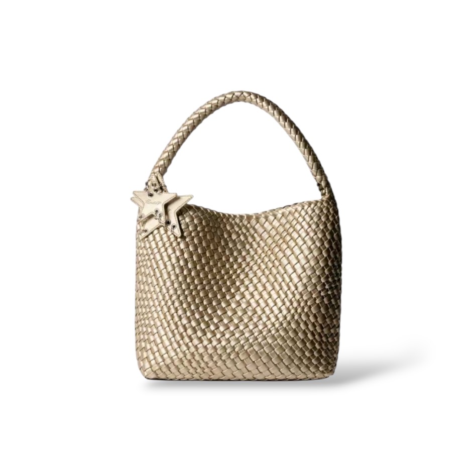Ecoday Woven Tote Bag "Champagne Color"