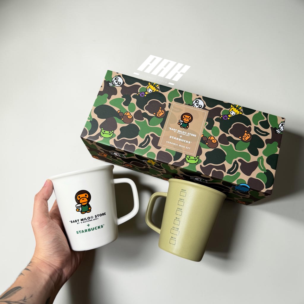 Baby Milo + Starbuck Ceramic Mug set