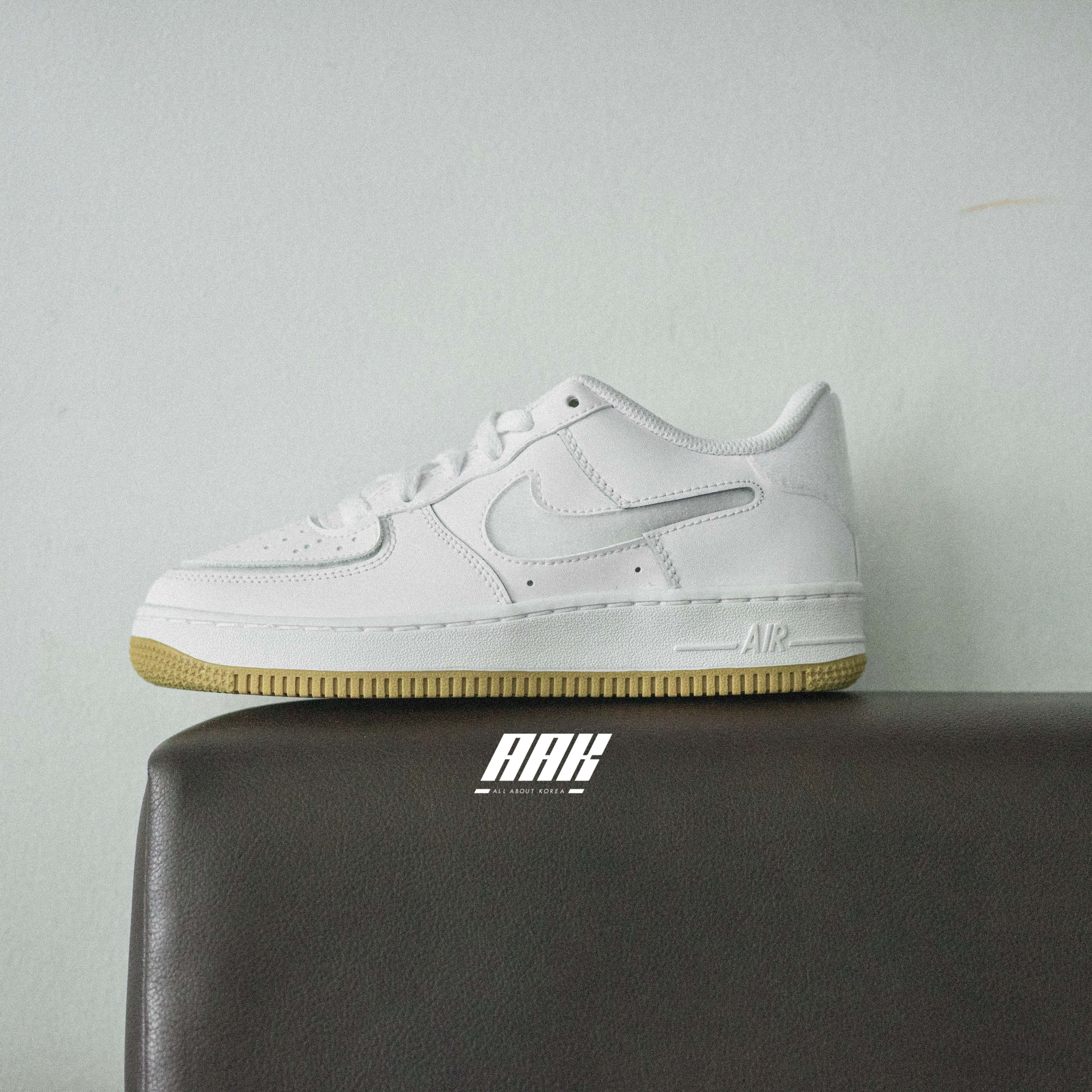 Nike Air Force 1/1 Low White Bleached Coral Gum - DM1020-100