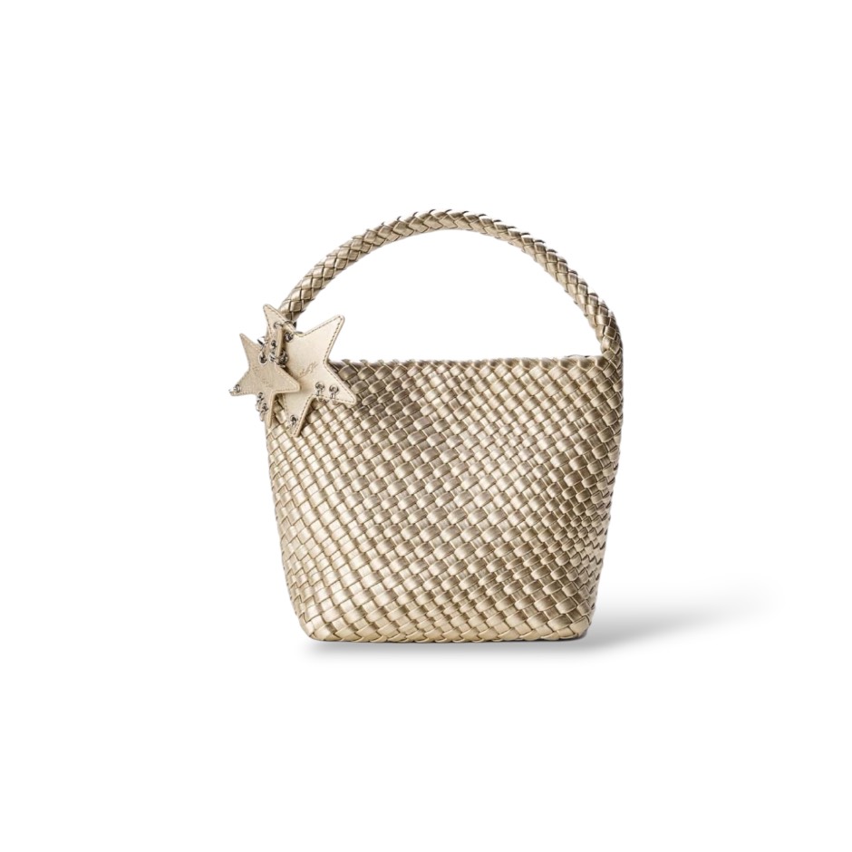 Ecoday Woven Tote Bag "Champagne Color"