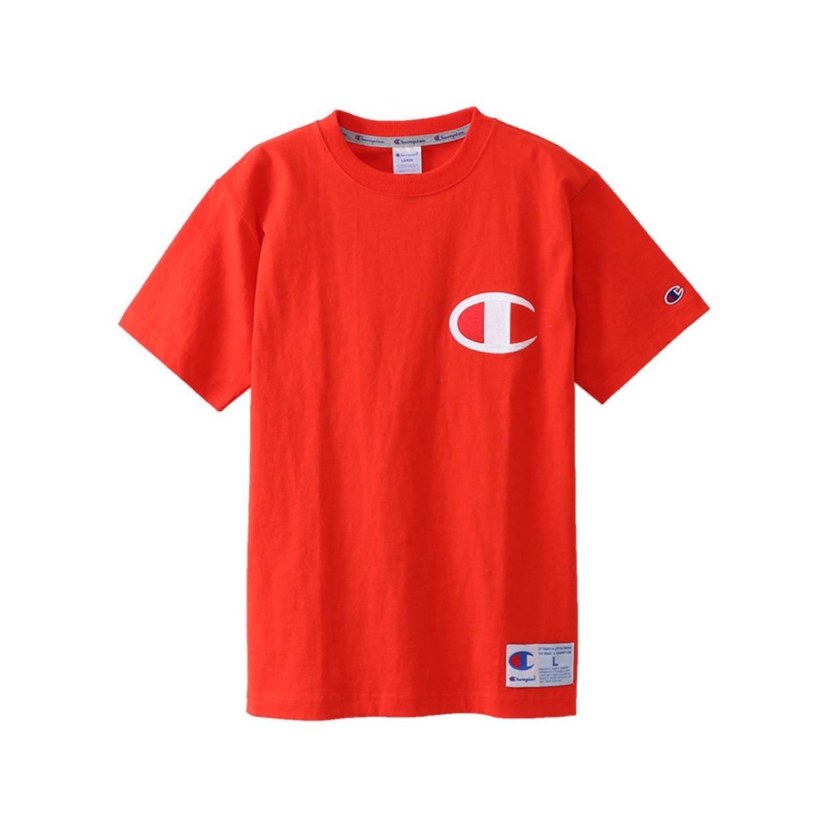 CHAMPION BIG LOGO T-SHIRT ORANGE - C3F362