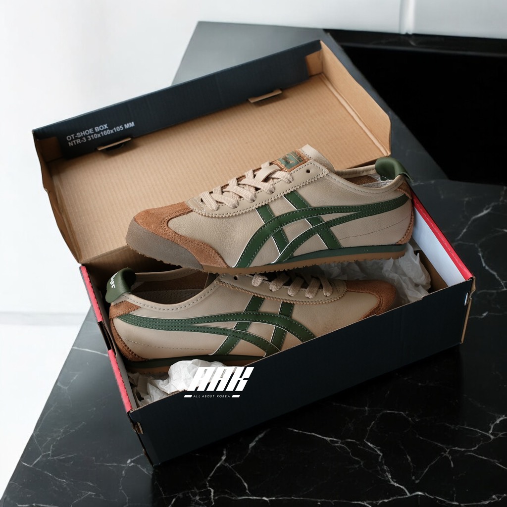 ONITSUKA TIGER "BEIGE GRASS GREEN '(1183C102-250)