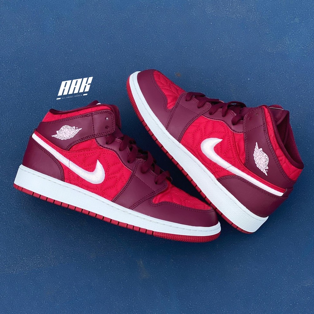 AIR JORDAN 1 MID SE RED QUILT - AV5174 600