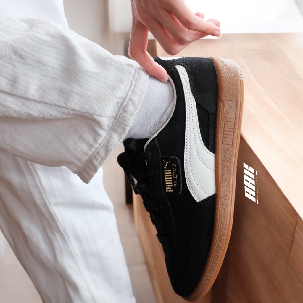 PUMA PALERMO / BLACK WHITE GUM - (396463 10)