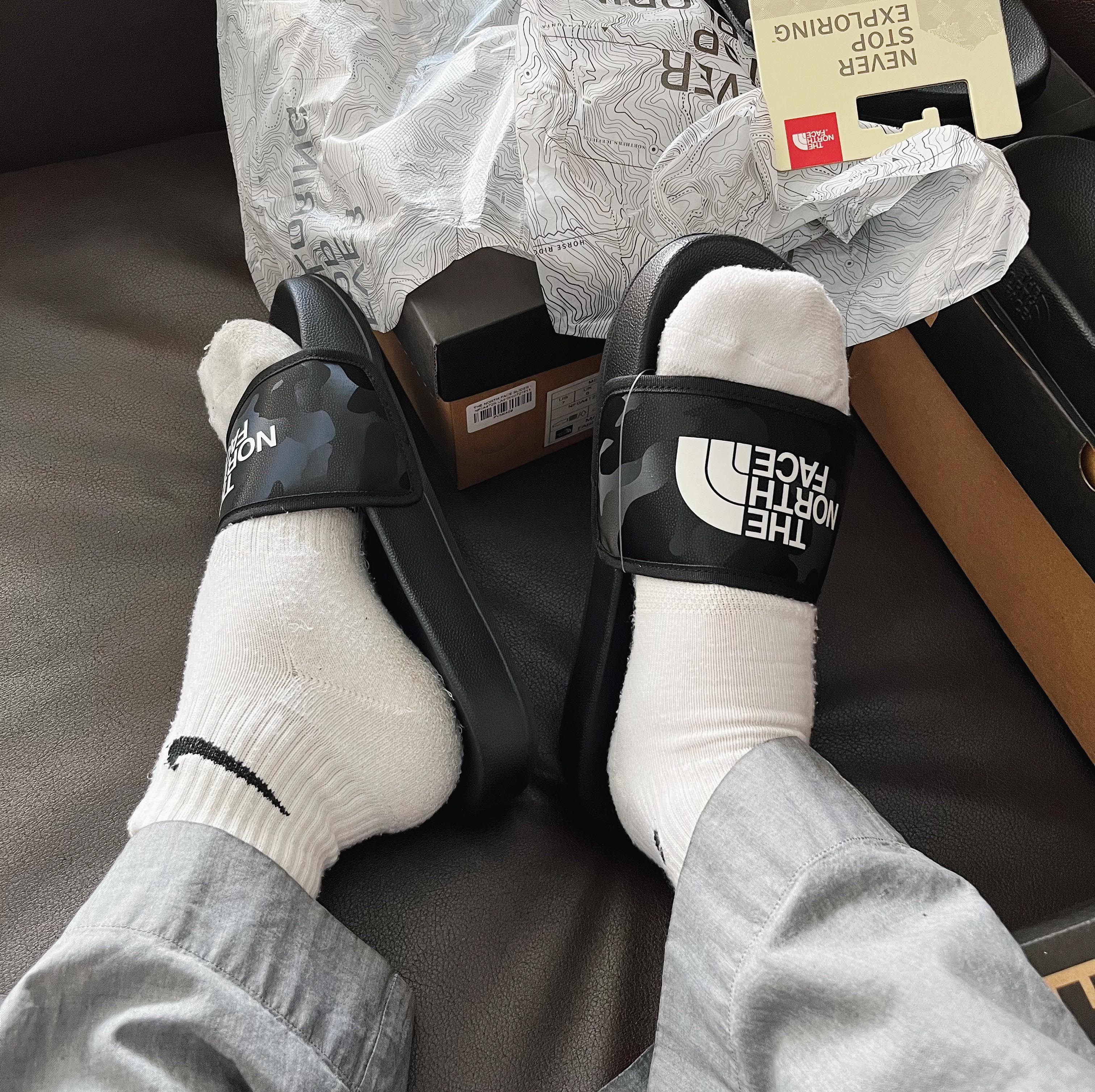 THE NORTH FACE SLIDES - CAMO BLẠCK