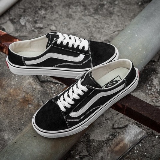 VANS OLD SKOOL MULE BLACK - 590747-0001/ VN0A3MUS6BT