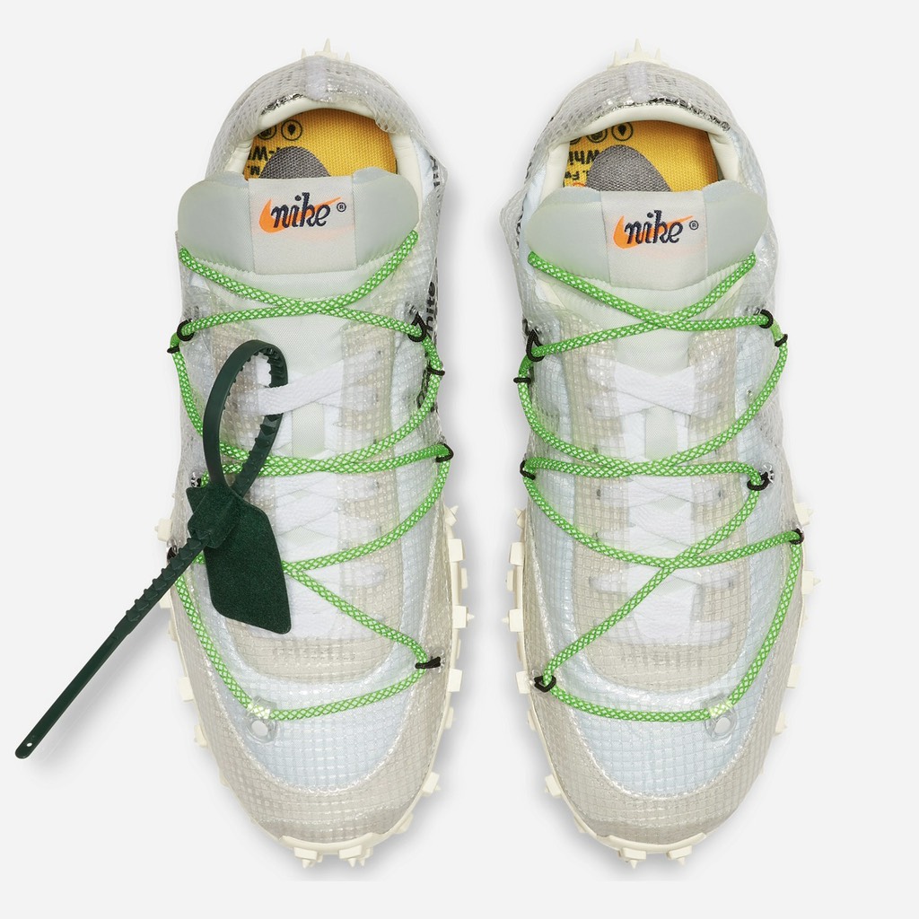 NIKE WAFFLE OFF WHITE RACER ELECTRIC GREEN - CD8180 100