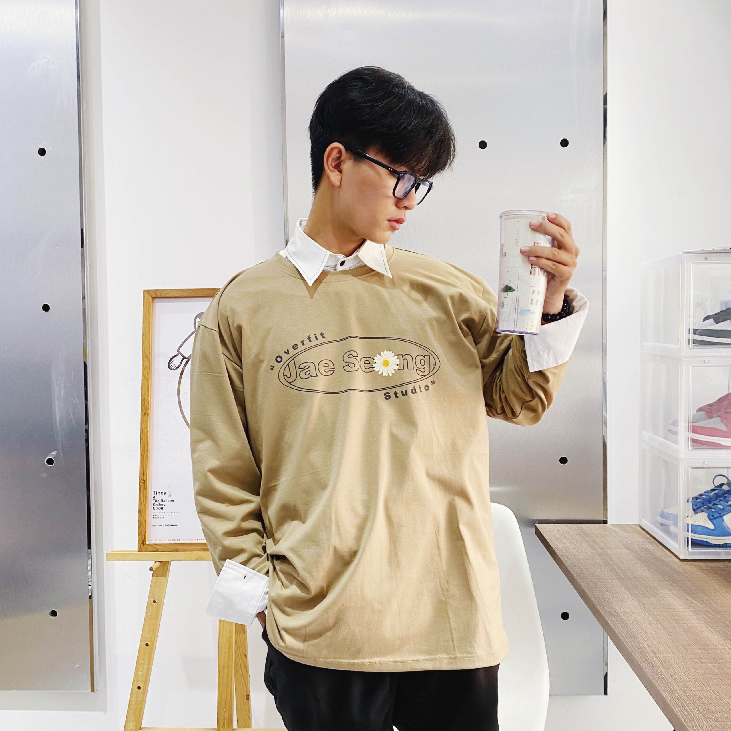 JAESEONG DAISY LONGSLEEVE SHIRT