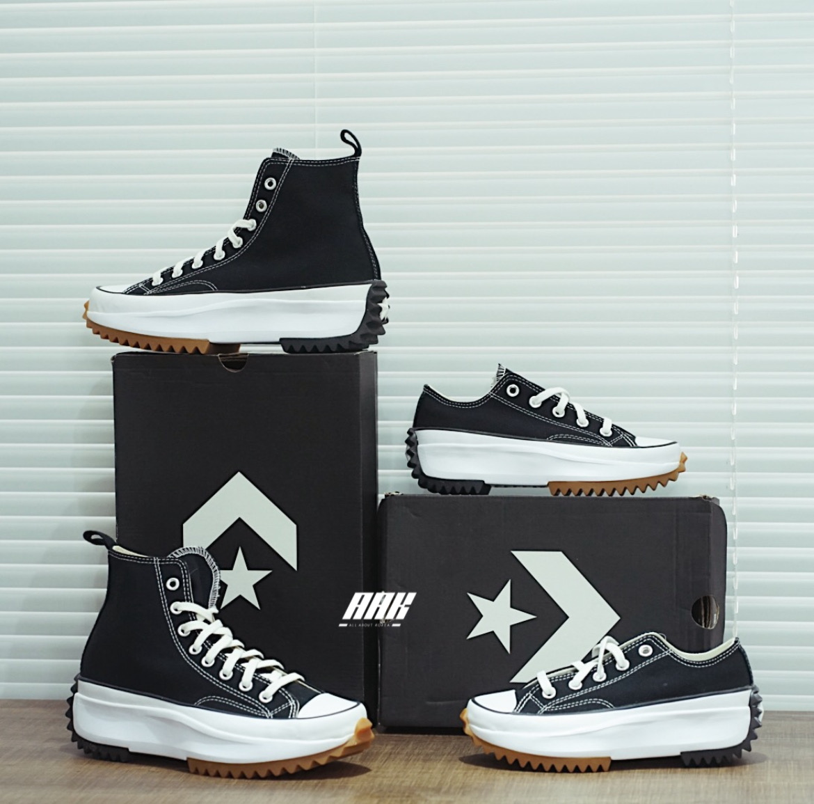 CONVERSE RUN HIKE STAR HIGH BLACK - 166800V