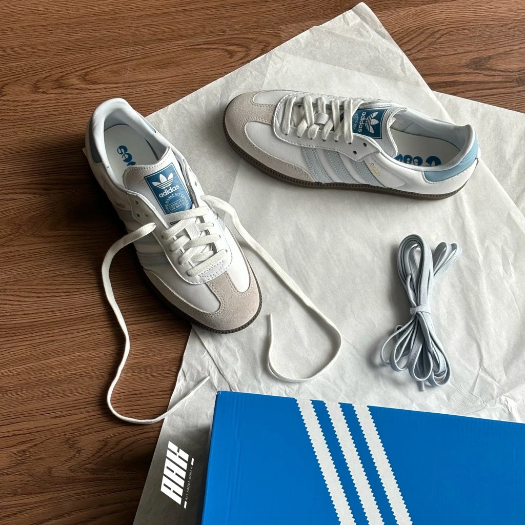 ADIDAS SAMBA OG "WHITE HALO BLUE" - ID2055