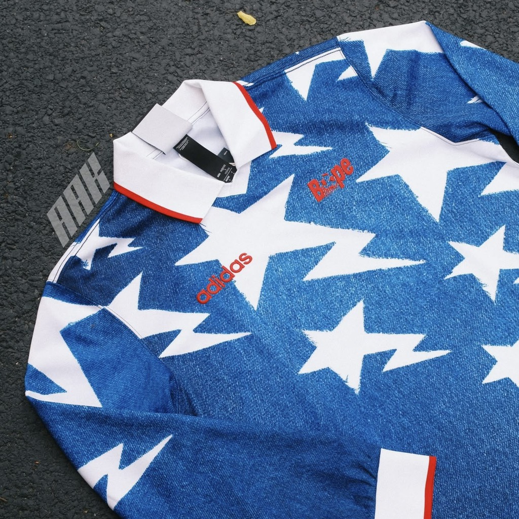 ADIDAS X BAPE LONGSLEEVE STAR JERSEY ( KF4913)