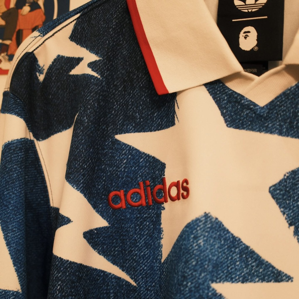 ADIDAS X BAPE LONGSLEEVE STAR JERSEY ( KF4913)