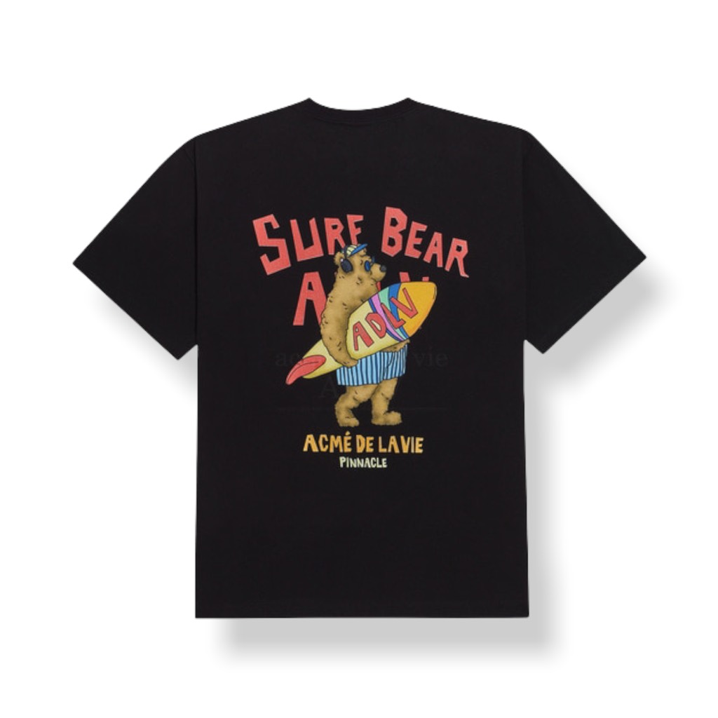 ADLV SURFING BEAR T-SHIRT - ADLV21SS SSADSB BLK