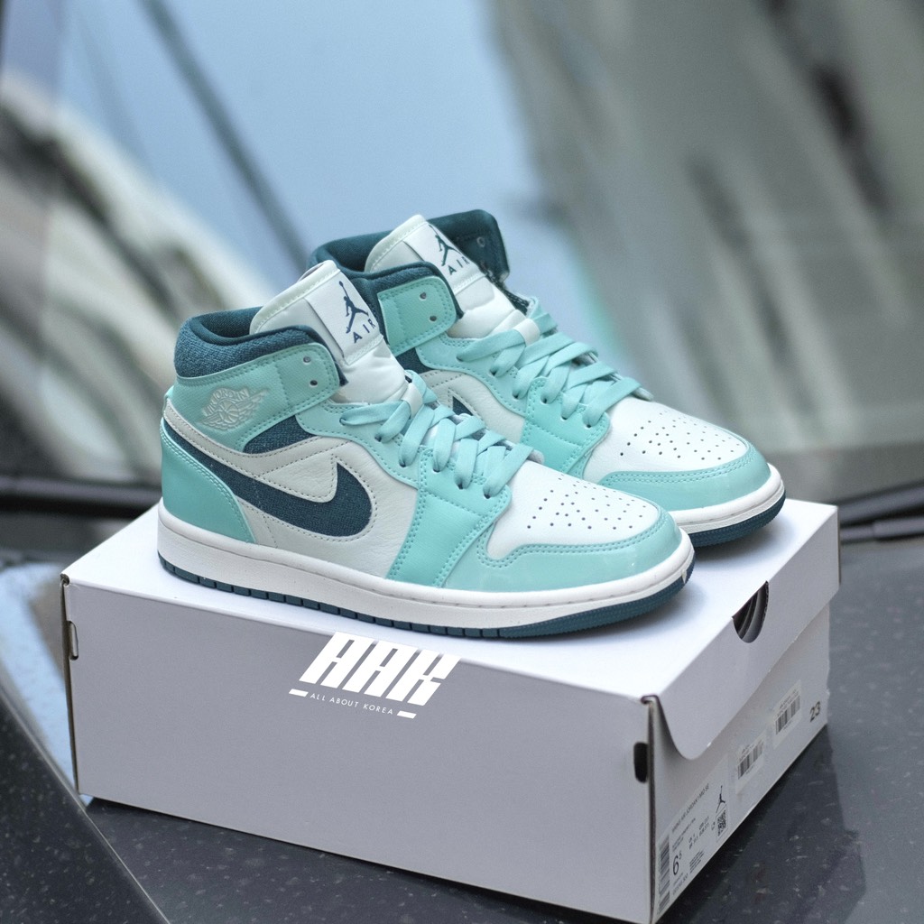 AIR JORDAN 1 MID BLEACHED TURQUOISE (DZ3745 300)