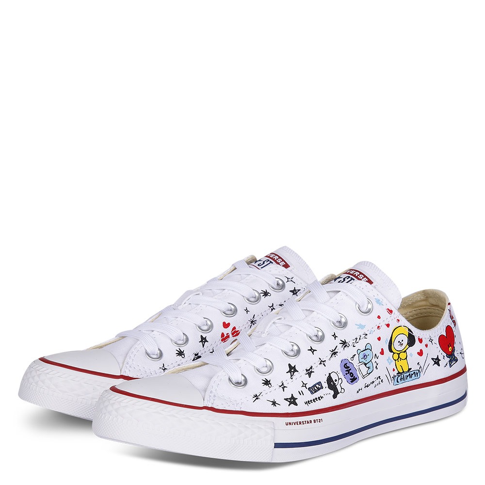 CONVERSE X BT21 LOW WHITE 163893C