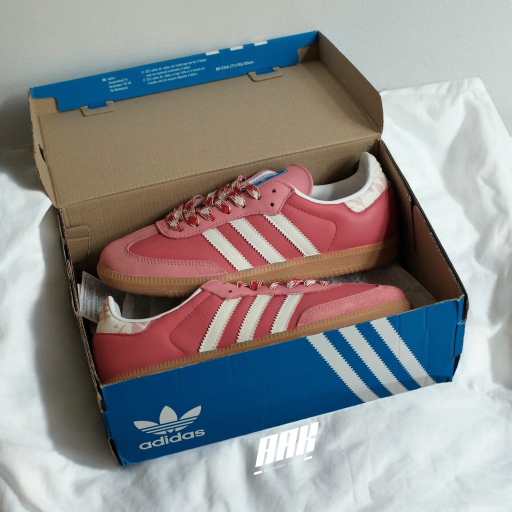 ADIDAS SAMBA OG STEAM WOOD CUSTOM PUPPET /STRAWBERRY BEAR ( IE3437)