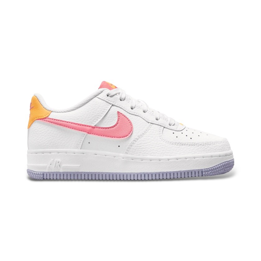 NIKE AIR FORCE 1 LOW CORAL CHALK LASER ORANGE (GS) - DV7762-100