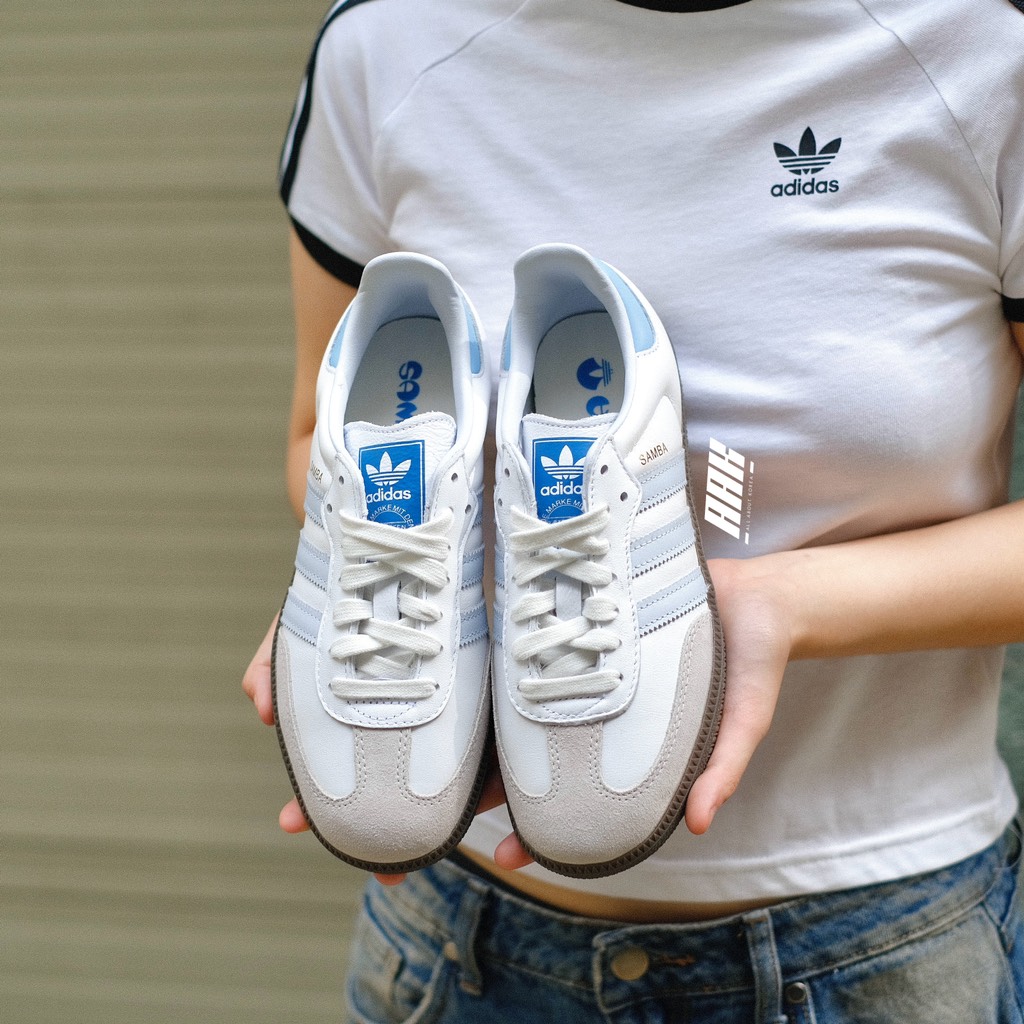 ADIDAS SAMBA OG "WHITE HALO BLUE" - ID2055