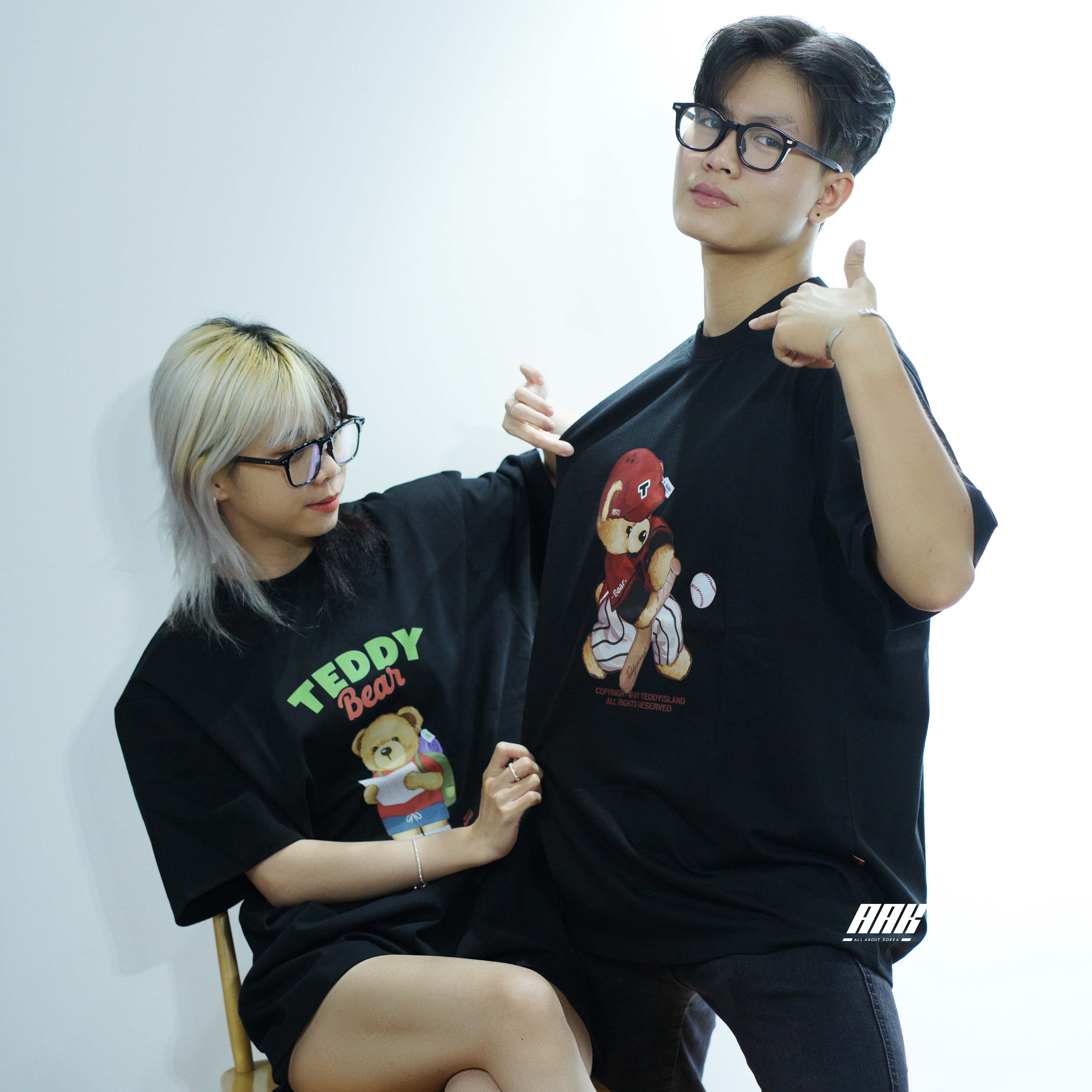 TEDDY ISLAND TEE - TEDDY TRAVEL (22SS09) - BLACK