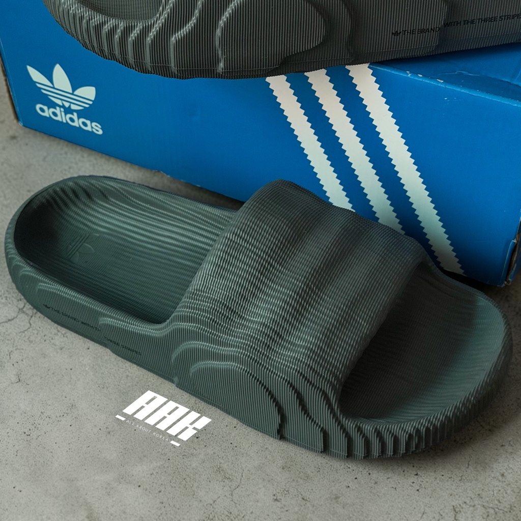 Adidas Adilette 22 Grey Five Core Black (HP6522)